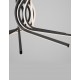 Triac Dimmable Sandy Black Aluminium & Acrylic LED 60 Watt 230 Volt 1847Lm 3000K IP20 D: 80 H: 150 cm Adjustable Height 