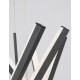 Triac Dimmable Sandy Black Aluminium & Acrylic LED 60 Watt 230 Volt 1847Lm 3000K IP20 D: 80 H: 150 cm Adjustable Height 