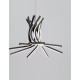 Triac Dimmable Sandy Black Aluminium & Acrylic LED 50 Watt 230 Volt 1450Lm 3000K IP20 D: 50 H: 150 cm Adjustable Height 