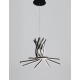 Triac Dimmable Sandy Black Aluminium & Acrylic LED 50 Watt 230 Volt 1450Lm 3000K IP20 D: 50 H: 150 cm Adjustable Height 