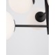 White Frosted Glass Black Metal LED E14 6x5 Watt 230 Volt IP20 Bulb Excluded D: 70 H1: 31 H2: 120 cm Two Options Of Height 90 -