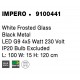 White Frosted Glass Black Metal LED G9 4x5 Watt 230 Volt IP20 Bulb Excluded L: 100 W: 15 H: 120 cm Adjustable height 