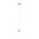 White Aluminium White Fabric Wire LED 4 Watt 230 Volt 290Lm 3000K IP20 D: 5 H: 158 cm Adjustable Height 