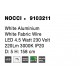 White Aluminium White Fabric Wire LED 4 Watt 230 Volt 290Lm 3000K IP20 D: 5 H: 158 cm Adjustable Height 