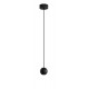 Black Aluminium Black Fabric Wire LED 4 Watt 230 Volt 290Lm 3000K IP20 D: 5 H: 158 cm Adjustable Height 