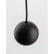 Black Aluminium Black Fabric Wire LED 4 Watt 230 Volt 290Lm 3000K IP20 D: 5 H: 158 cm Adjustable Height 