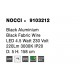 Black Aluminium Black Fabric Wire LED 4 Watt 230 Volt 290Lm 3000K IP20 D: 5 H: 158 cm Adjustable Height 