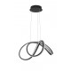 Triac Dimmable Sandy Black Aluminium & Acrylic LED 60 Watt 230 Volt 4746Lm 3000K IP20 D: 52 H: 120 cm Adjustable Height 