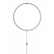 Sandy Black Aluminium & Acrylic Black Fabric Wire LED 30 Watt 230 Volt 1445Lm 3000K IP20 D: 79 W: 2 cm Cable Length: 200 cm 