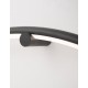 Sandy Black Aluminium & Acrylic Black Fabric Wire LED 30 Watt 230 Volt 1445Lm 3000K IP20 D: 79 W: 2 cm Cable Length: 200 cm 