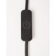 Sandy Black Aluminium & Acrylic Black Fabric Wire LED 30 Watt 230 Volt 1445Lm 3000K IP20 D: 79 W: 2 cm Cable Length: 200 cm 