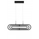 Triac Dimmable Matt Black Aluminium & Acrylic LED 56 Watt 230 Volt 4441Lm 3000K IP20 L: 64 W: 44 H1: 25.8 H2: 120 cm Adjustable