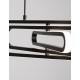 Triac Dimmable Matt Black Aluminium & Acrylic LED 56 Watt 230 Volt 4441Lm 3000K IP20 L: 64 W: 44 H1: 25.8 H2: 120 cm Adjustable