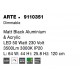 Triac Dimmable Matt Black Aluminium & Acrylic LED 56 Watt 230 Volt 4441Lm 3000K IP20 L: 64 W: 44 H1: 25.8 H2: 120 cm Adjustable