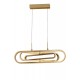 Triac Dimmable Gold Aluminium & Acrylic LED 56 Watt 230 Volt 4441Lm 3000K IP20 L: 64 W: 44 H1: 25.8 H2: 120 cm Adjustable Heigh
