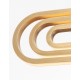Triac Dimmable Gold Aluminium & Acrylic LED 56 Watt 230 Volt 4441Lm 3000K IP20 L: 64 W: 44 H1: 25.8 H2: 120 cm Adjustable Heigh