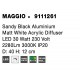 Sandy Black Aluminium Matt White Acrylic Diffuser LED 24 Watt 230 Volt 2280Lm 3000K IP20 D: 40 H: 12 cm 