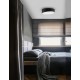 Sandy Black Aluminium Matt White Acrylic Diffuser LED 60 Watt 230 Volt 4280Lm 3000K IP20 D: 50 H: 12 cm 