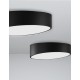 Sandy Black Aluminium Matt White Acrylic Diffuser LED 60 Watt 230 Volt 4280Lm 3000K IP20 D: 50 H: 12 cm 