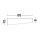 Sandy Black Aluminium Matt White Acrylic Diffuser LED 60 Watt 230 Volt 4280Lm 3000K IP20 D: 50 H: 12 cm 