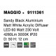 Sandy Black Aluminium Matt White Acrylic Diffuser LED 60 Watt 230 Volt 4280Lm 3000K IP20 D: 50 H: 12 cm 