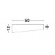 Sandy White Aluminium Matt White Acrylic Diffuser LED 60 Watt 230 Volt 4280Lm 3000K IP20 D: 50 H: 12 cm 