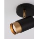 Sandy Black & Gold Aluminium LED GU10 1x10 Watt 220-240 Volt IP20 Bulb Excluded D: 5.4 H: 14 cm Rotating & Adjustable 