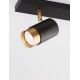 Sandy Black & Gold Aluminium LED GU10 2x10 Watt 220-240 Volt IP20 Bulb Excluded L: 35 W: 6 H: 14 cm Rotating & Adjustable 