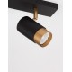 Sandy Black & Gold Aluminium LED GU10 2x10 Watt 220-240 Volt IP20 Bulb Excluded L: 35 W: 6 H: 14 cm Rotating & Adjustable 