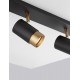 Sandy Black & Gold Aluminium LED GU10 3x10 Watt IP20 220-240 Volt Bulb Excluded L: 60 W: 6 H: 14 cm Rotating & Adjustable 