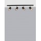 Sandy Black & Gold Aluminium LED GU10 4x10 Watt 220-240 Volt IP20 Bulb Excluded L: 80 W: 6 H: 14 cm Rotating & Adjustable 