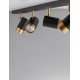 Sandy Black & Gold Aluminium LED GU10 4x10 Watt 220-240 Volt IP20 Bulb Excluded L: 80 W: 6 H: 14 cm Rotating & Adjustable 
