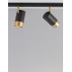 Sandy Black & Gold Aluminium LED GU10 4x10 Watt 220-240 Volt IP20 Bulb Excluded L: 80 W: 6 H: 14 cm Rotating & Adjustable 