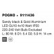 Sandy Black & Gold Aluminium LED GU10 4x10 Watt 220-240 Volt IP20 Bulb Excluded L: 80 W: 6 H: 14 cm Rotating & Adjustable 