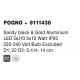 Sandy Black & Gold Aluminium LED GU10 3x10 Watt 220-240 Volt IP20 Bulb Excluded D: 22 H: 14 cm Rotating & Adjustable 