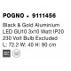 Black & Gold Aluminium LED GU10 3x10 Watt 230 Volt IP20 Bulb Excluded L: 72.5 H: 90 cm 