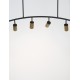 Black & Gold Aluminium LED GU10 4x10 Watt 230 Volt IP20 Bulb Excluded L: 96.5 H: 90 cm 