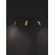 Black & Gold Aluminium LED GU10 3x10 Watt 230 Volt IP20 Bulb Excluded L: 72 H: 87.5 cm Fixed height 