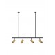 Black & Gold Aluminium LED GU10 4x10 Watt 230 Volt IP20 Bulb Excluded L: 96 H: 87.5 cm Fixed Height 
