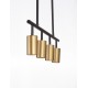 Black & Gold Aluminium LED GU10 4x10 Watt 230 Volt IP20 Bulb Excluded L: 96 H: 87.5 cm Fixed Height 