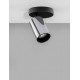 Black base & Chrome Aluminium LED GU10 1x10 Watt IP20 230 Volt Bulb Excluded 5.7 D: 5.7 H: 12.7 cm 