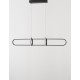 Triac Dimmable Matt Black Aluminium & Acrylic LED 29 Watt 230 Volt 2449Lm 3000K IP20 L: 90 H1: 13 H2: 120 cm Adjustable Height 