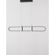 Triac Dimmable Matt Black Aluminium & Acrylic LED 29 Watt 230 Volt 2449Lm 3000K IP20 L: 90 H1: 13 H2: 120 cm Adjustable Height 