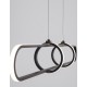 Triac Dimmable Matt Black Aluminium & Acrylic LED 29 Watt 230 Volt 2449Lm 3000K IP20 L: 90 H1: 13 H2: 120 cm Adjustable Height 