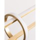 Triac Dimmable Gold Aluminium & Acrylic LED 29 Watt 230 Volt 2449Lm 3000K IP20 L: 90 H1: 13 H2: 120 cm Adjustable Height 