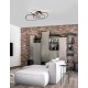 Triac Dimmable Matt Black Aluminium & Acrylic LED 41 Watt 230 Volt 3307Lm 3000K IP20 L: 66 W: 53 H: 20 cm 