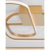 Triac Dimmable Gold Aluminium & Acrylic LED 41 Watt 230 Volt 3307Lm 3000K IP20 L: 66 W: 53 H: 20 cm