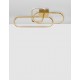 Triac Dimmable Gold Aluminium & Acrylic LED 41 Watt 230 Volt 3307Lm 3000K IP20 L: 66 W: 53 H: 20 cm 