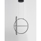 Triac Dimmable Matt Black Aluminium & Acrylic LED 53 Watt 230 Volt 4236Lm 3000K IP20 D: 52 W: 16 H1: 61 H2: 120 cm Adjustable He