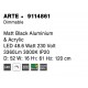 Triac Dimmable Matt Black Aluminium & Acrylic LED 53 Watt 230 Volt 4236Lm 3000K IP20 D: 52 W: 16 H1: 61 H2: 120 cm Adjustable He